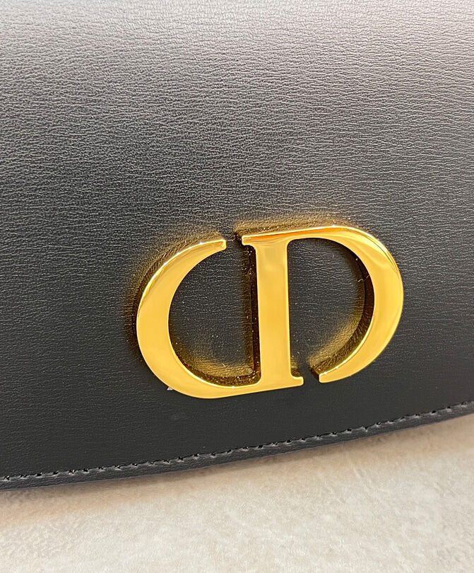Christian Dior Small 30 Montaigne Avenue Top Handle Bag Black